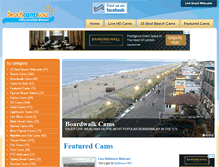 Tablet Screenshot of beachcamsusa.com